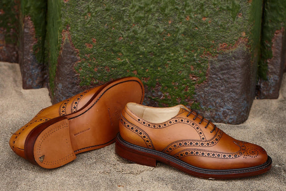 Charles brogue shoes by Barker