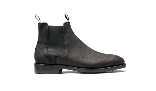 Sutton - Black Waxy Suede