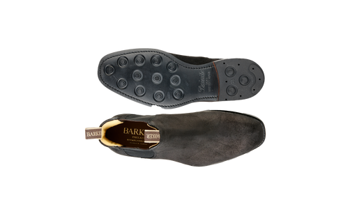 Sutton - Black Waxy Suede