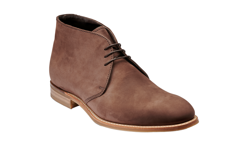 Burwick - Dark Brown Nubuck | Barker Shoes Rest of World