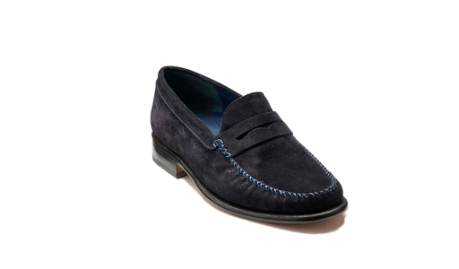 William - Dark Navy Suede