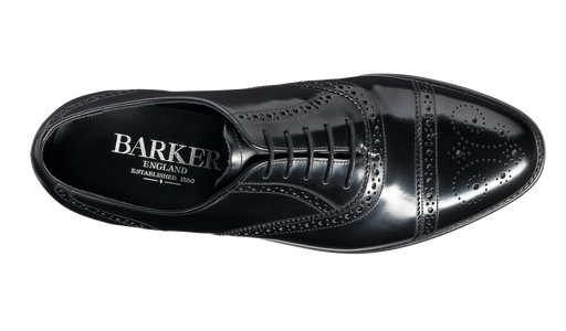 Charterhouse - Black Hi-Shine - Barker Shoes Rest of World