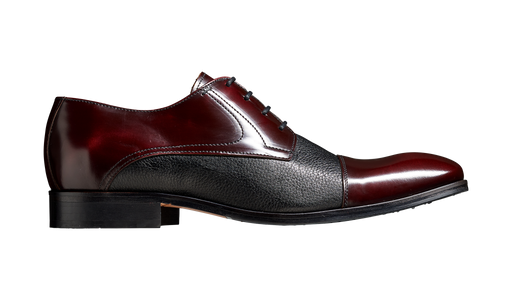 Southwold - Burgundy Hi-Shine / Black Deerskin