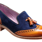 Amber - Cedar Calf / Blue Suede Amber - Cedar Calf / Blue Suede
