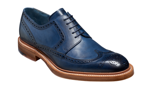 Bailey - Navy Hand Painted - Barker Shoes Rest of World