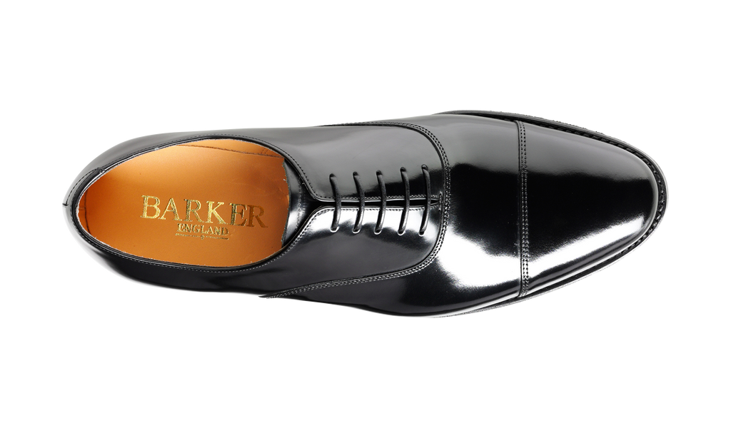 H*O様 美品！Barker made in ENGLAND 6 1/2 Cheltenham - Black Hi-Shine | Barker Shoes Rest of World