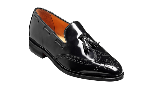 Clive - Black Hi-Shine - Barker Shoes Rest of World