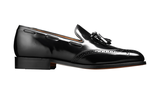 Clive - Black Hi-Shine - Barker Shoes Rest of World
