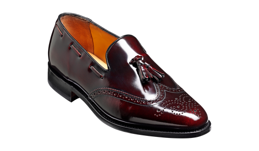 Clive - Burgundy Hi-Shine - Barker Shoes Rest of World