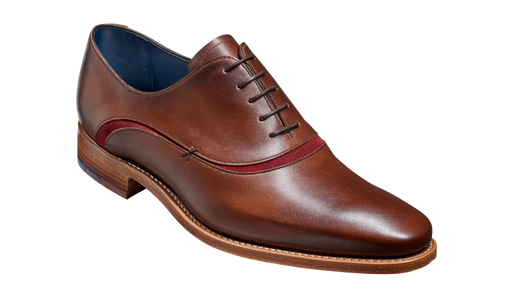 Emerson - Walnut Burgundy Suede - Barker Shoes Rest of World