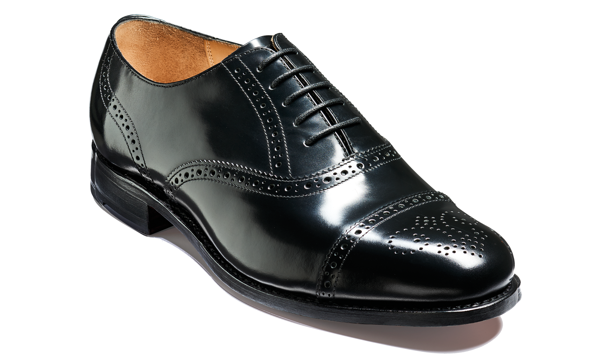 H*O様 美品！Barker made in ENGLAND 6 1/2 Gatwick - Black Hi-Shine | Barker Shoes Rest of World
