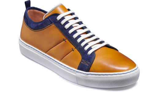 Greg - Cedar Calf / Navy Suede
