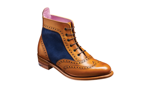 Grace - Cedar Calf / Blue Suede - Barker Shoes Rest of World