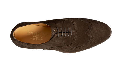 Malton - Burnt Oak Suede - Barker Shoes Rest of World