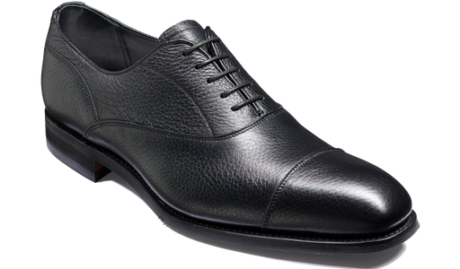 Newton - Black Deerskin - Barker Shoes Rest of World
