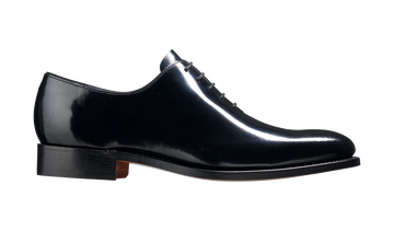 Nelson - Black Hi Shine Oxford Shoe