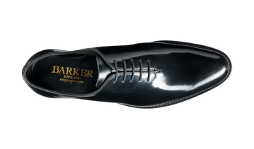 Nelson - Black Hi Shine Oxford Shoe