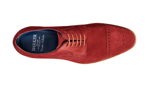 Nixon - Burgundy Suede - Barker Shoes Rest of World