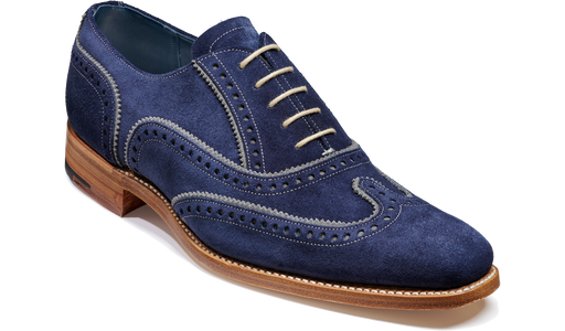 Spencer - Navy / Grey Suede