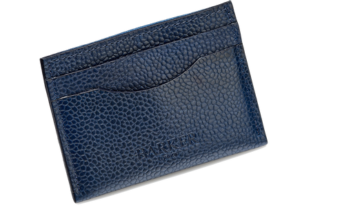 Card Holder Curved - Navy Grain