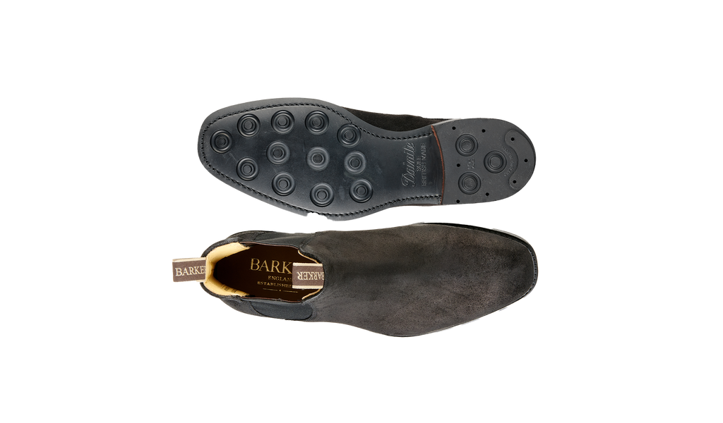 Sutton - Black Waxy Suede
