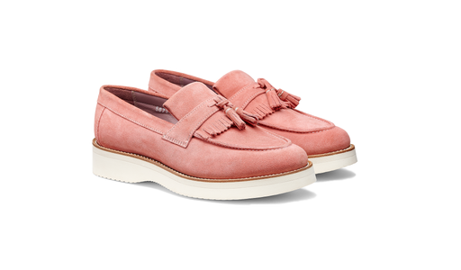 Abbie - Pink Suede