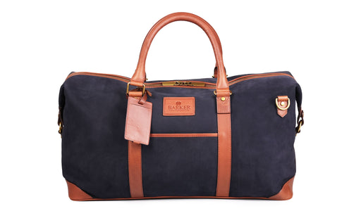 Carlisle Holdall - Navy Nubuck Brn Waxy Vintage