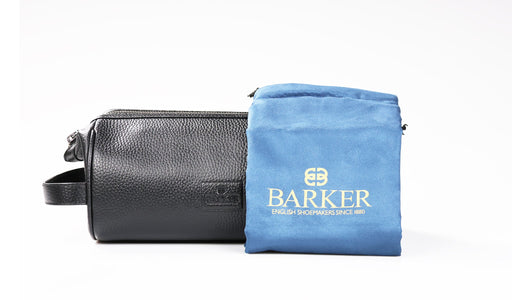 Flint Wash Bag - Black Coach Pebble Print