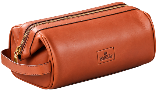 Flint Wash Bag - Brown Oiled Pull-Up