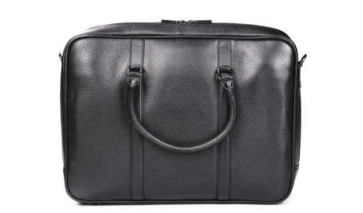 Monmouth Large Briefcase - Black Coach Pebble Print