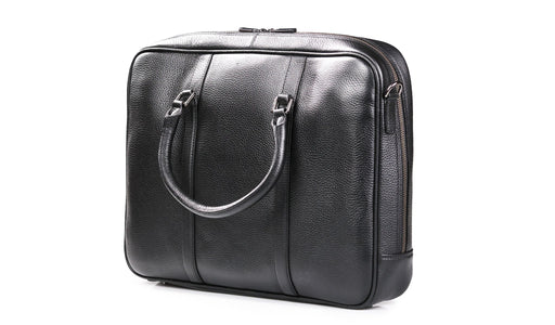 Monmouth Large Briefcase - Black Coach Pebble Print