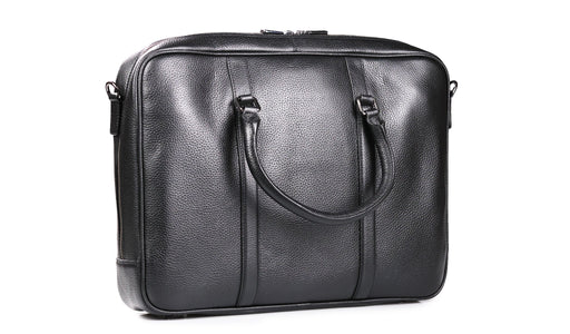 Monmouth Large Briefcase - Black Coach Pebble Print