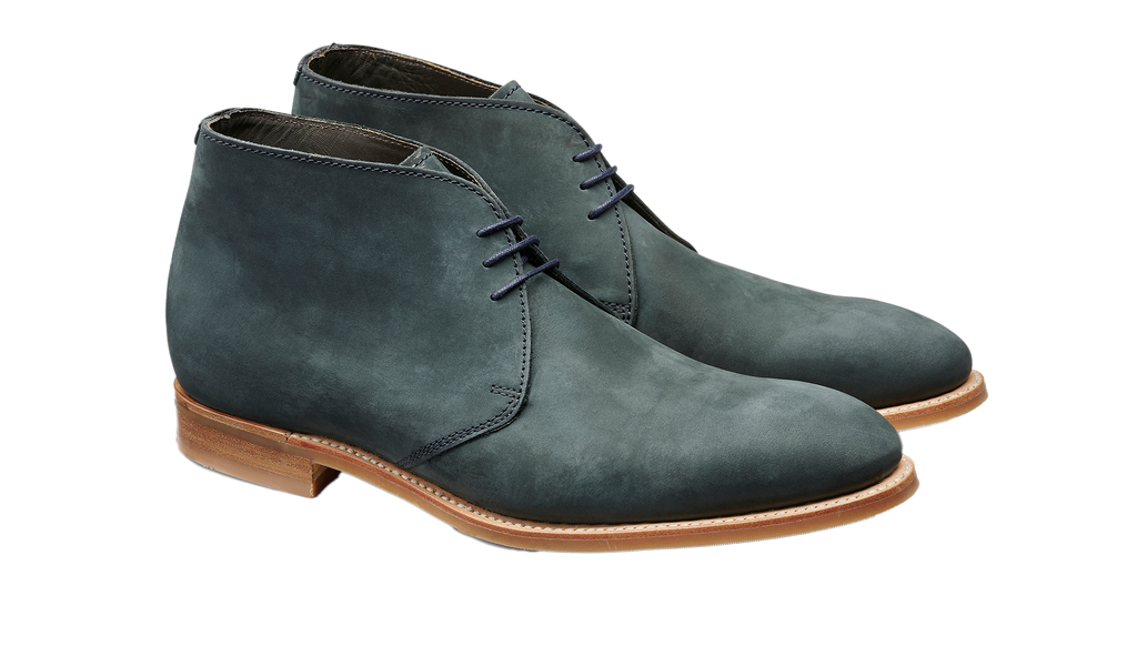 Burwick - Navy Nubuck | Barker Shoes Rest of World