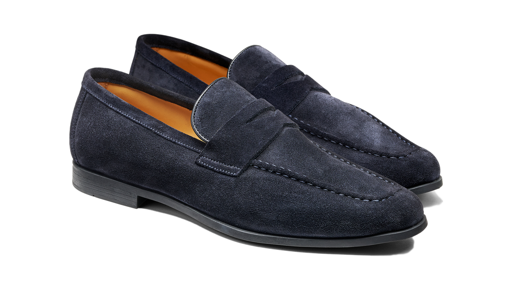 Capri - Navy Suede