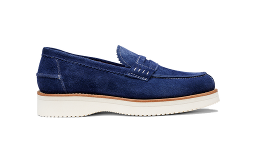 Maddie - Navy Suede