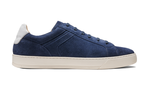 Skylar - Navy Suede White