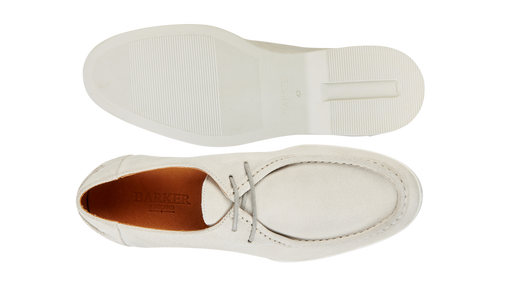 Vigo - White Suede White Sole