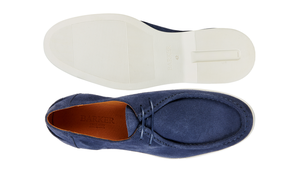 Vigo - Navy Suede White Sole