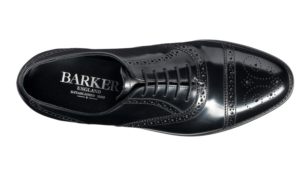 Charterhouse - Black Hi-Shine - Barker Shoes Rest of World