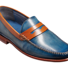 William - 蓝色水洗/紫檀木项圈/棕色马鞍