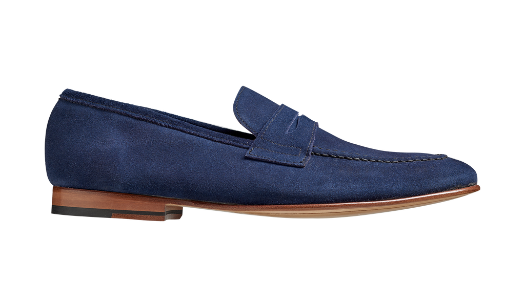 Ledley - Pacific Blue Suede | Barker Shoes Rest of World