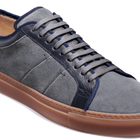 Greg - Grey Suede / Navy Grain (Sample)