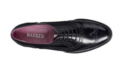Freya - Black Hi-Shine - Barker Shoes Rest of World