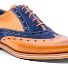 Abingdon - 雪松小牛皮/海军蓝麂皮