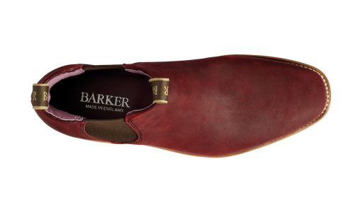 Gina - Plum Waxy Suede - Barker Shoes Rest of World
