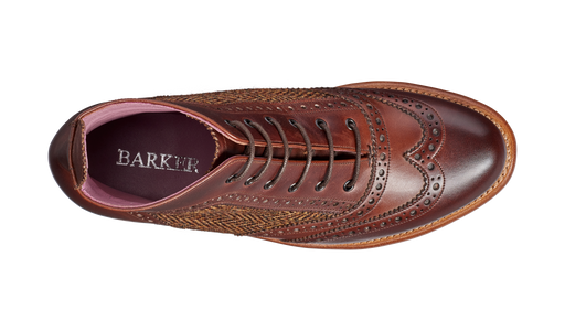 Grace - Walnut Calf Brown Tweed - Barker Shoes Rest of World
