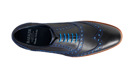 Grant - Navy / Classic Blue Calf - Barker Shoes Rest of World