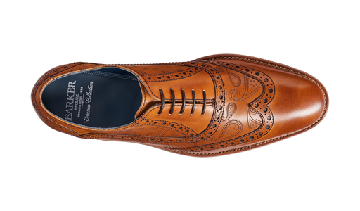 Grant - Cedar Calf / Paisley Laser - Barker Shoes Rest of World