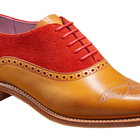 Gwen - 雪松色小牛皮/红色绒面革