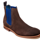 Hopper - Choc 绒面革 / 海军蓝松紧带